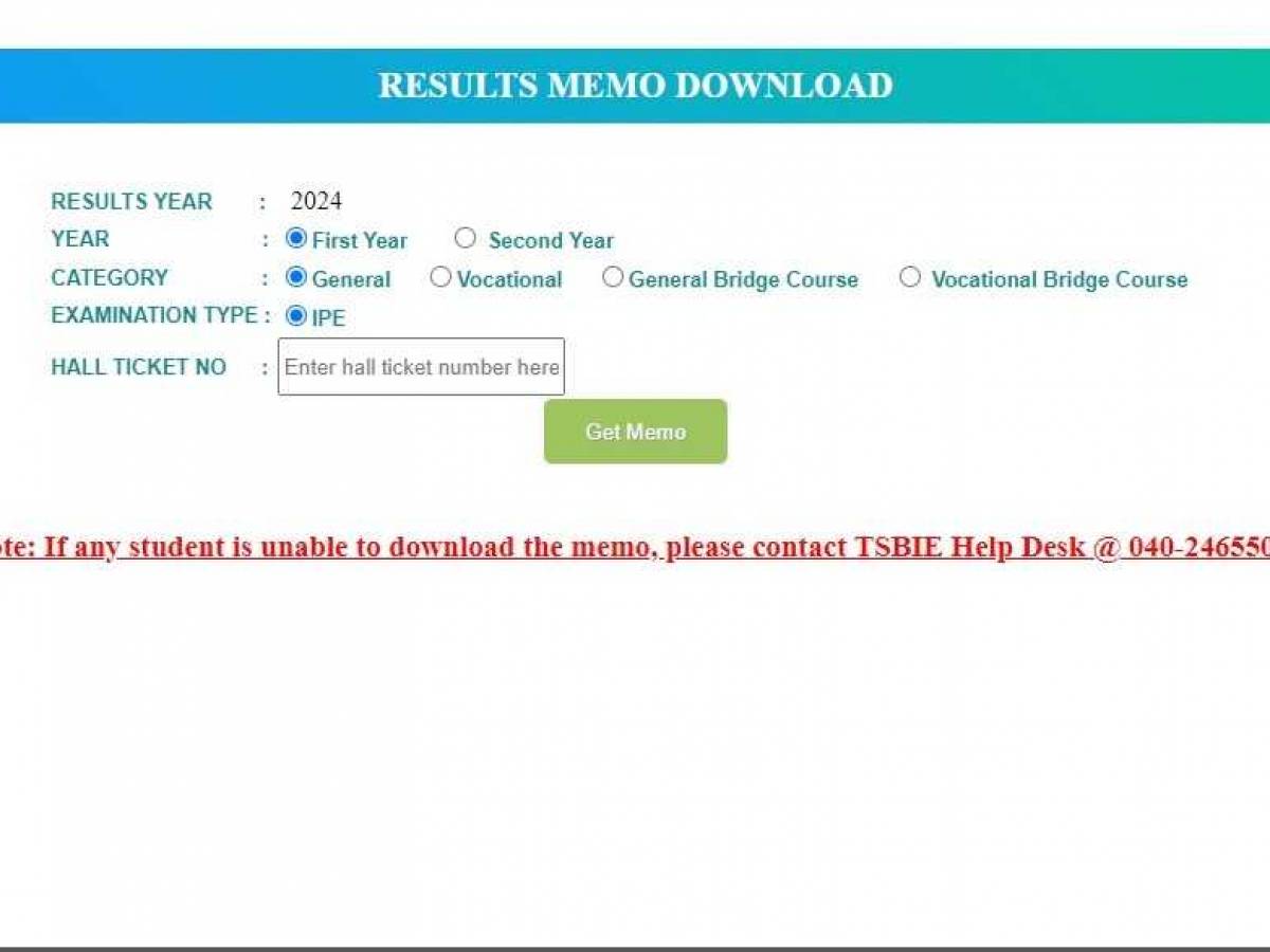 TS Inter Results Announced; Check Here