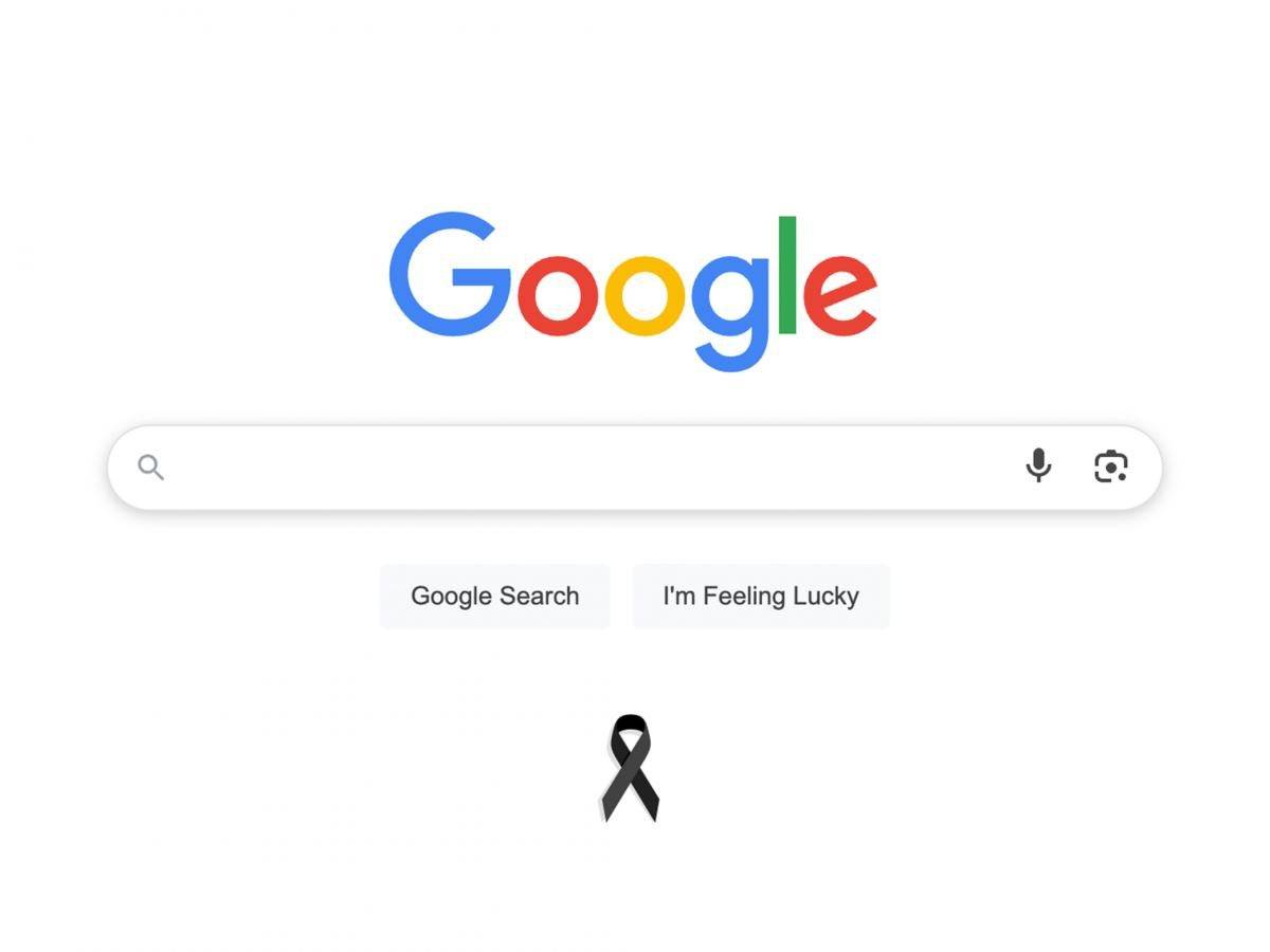 Google's Black Ribbon For Ahmedabad Plane Crash Victims